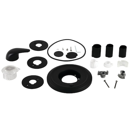 Kingston Brass KT690MT Universal Tub and Shower Trim Kit for Moen Shower Faucet, Matte Black KT690MT
